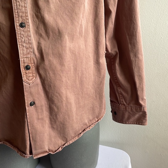 Distressed Primark Button Down Shirt Large - Picture 3 of 10